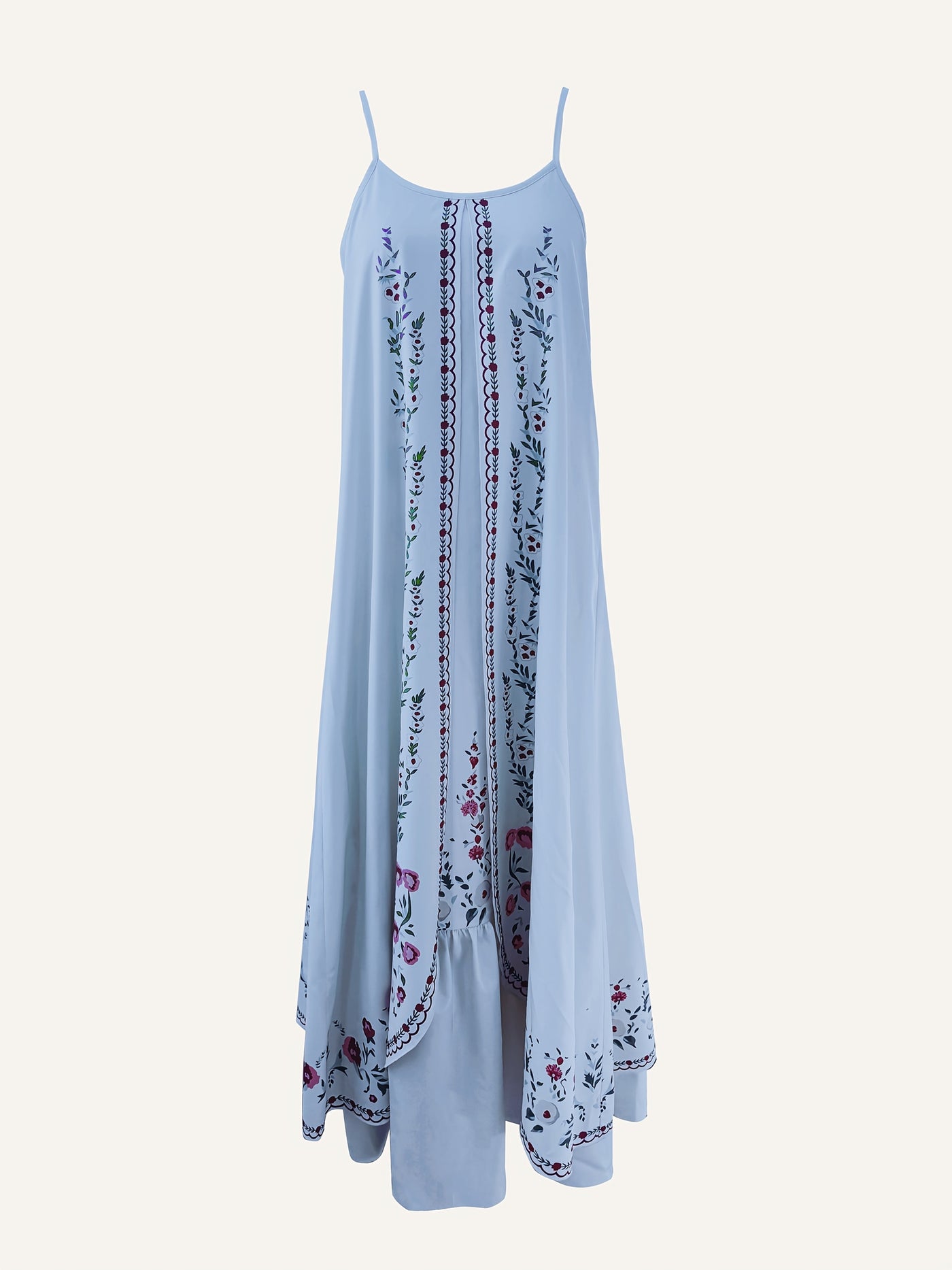 Sophie | Bloemenprint Mouwloze Maxi Jurk voor Vrouwen