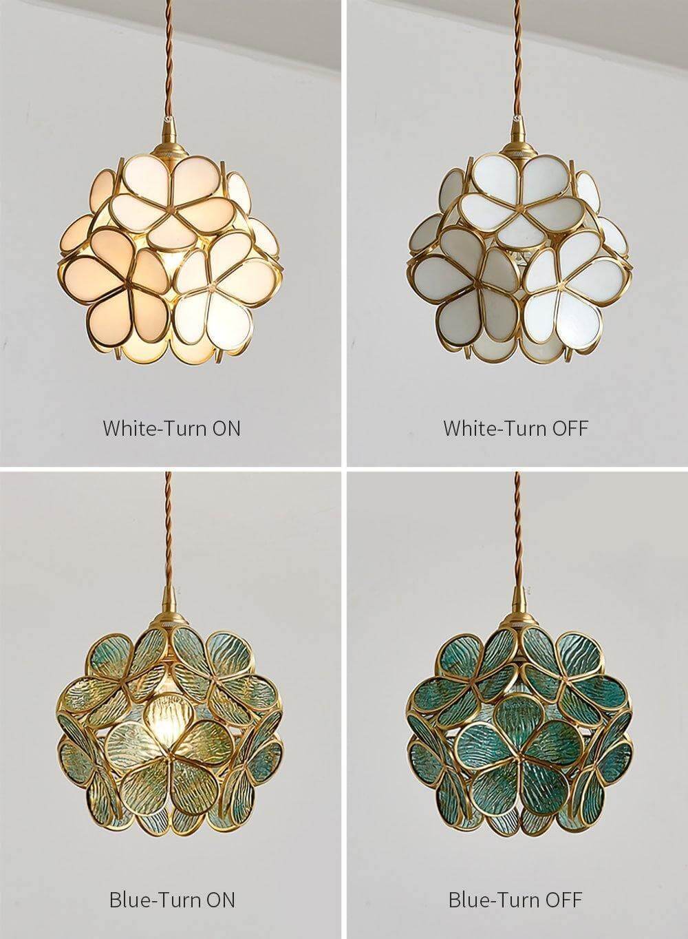 Geloura - Petal Glass Pendant Light