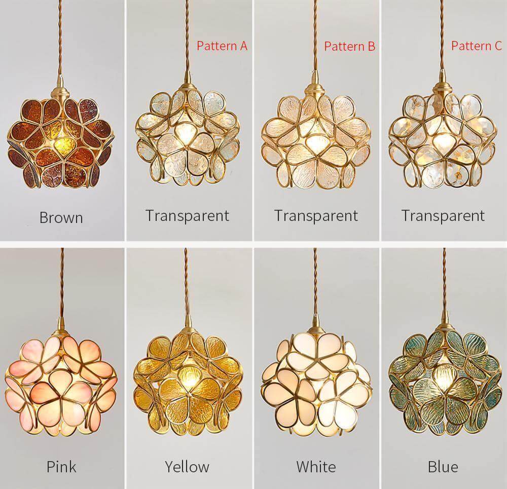 Geloura - Petal Glass Pendant Light