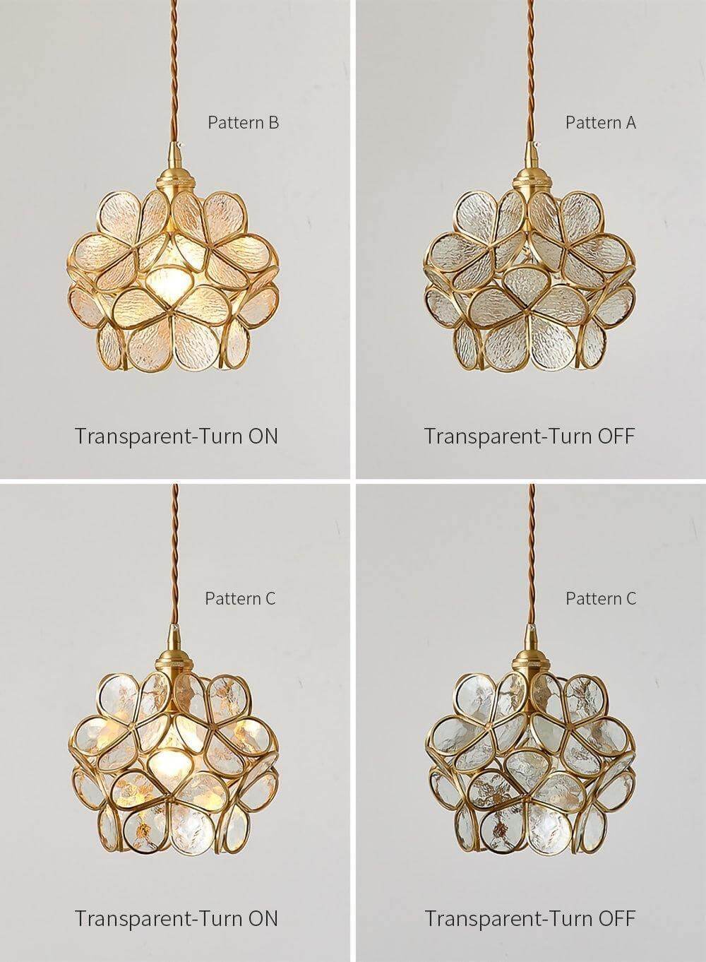 Geloura - Petal Glass Pendant Light