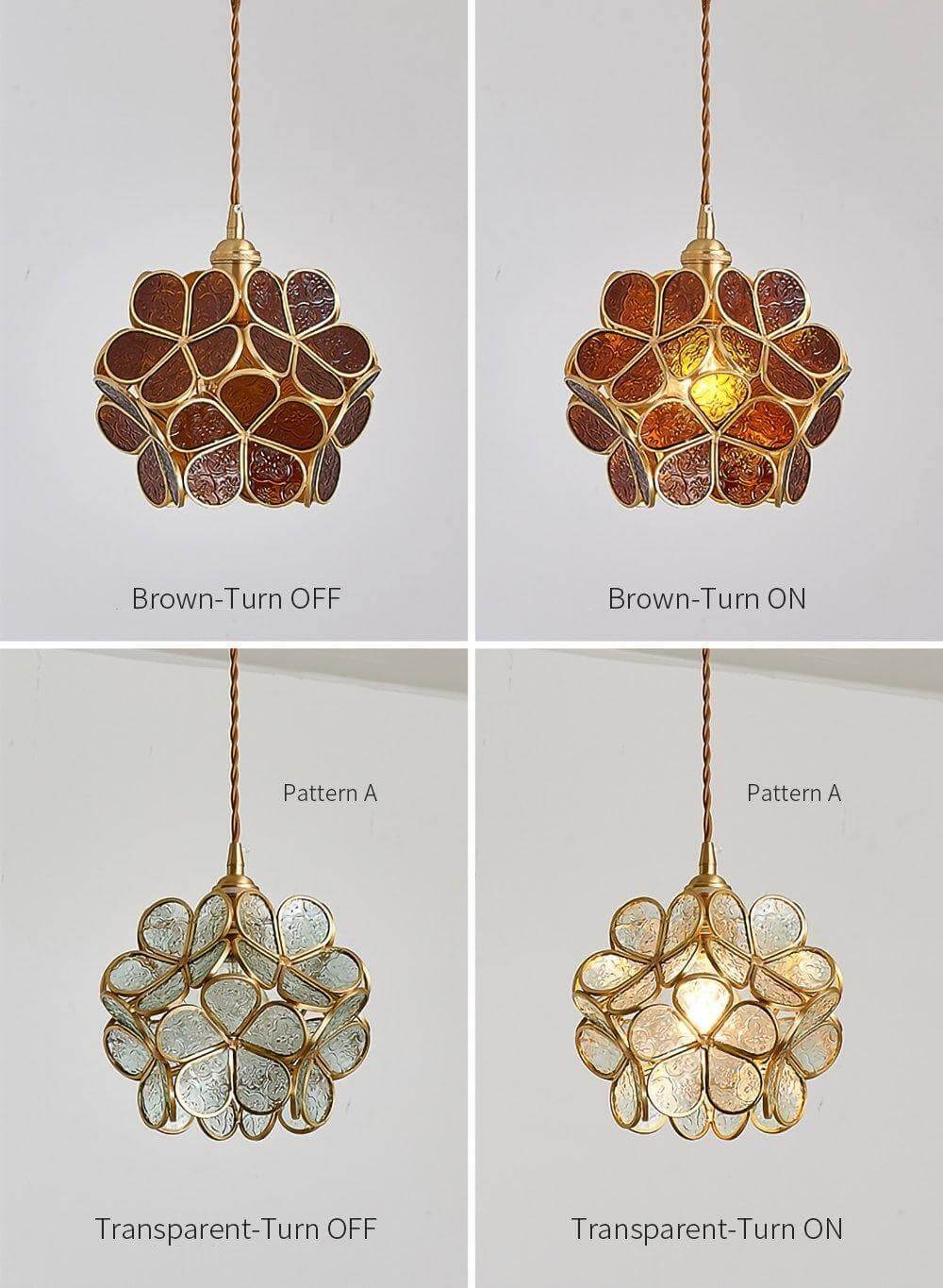 Geloura - Petal Glass Pendant Light