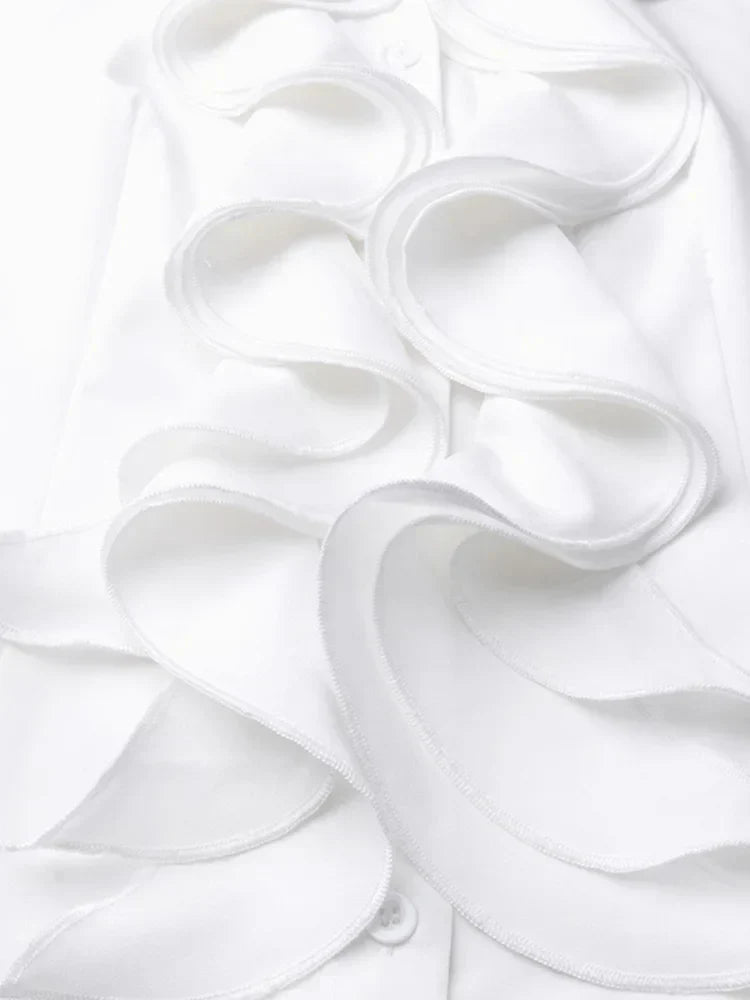 KELLY | Women's asymmetric blouse with button closure