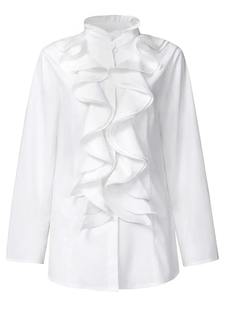 KELLY | Women's asymmetric blouse with button closure