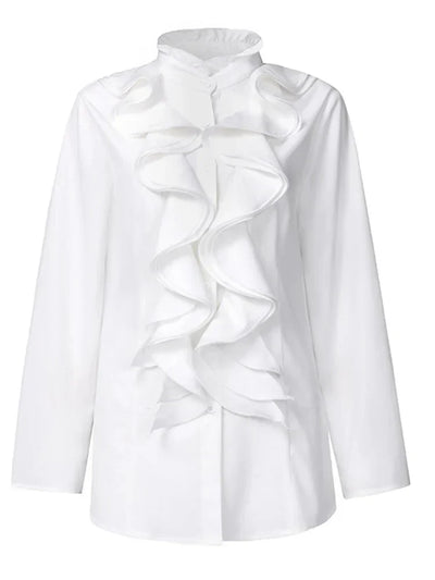 KELLY | Women's asymmetric blouse with button closure