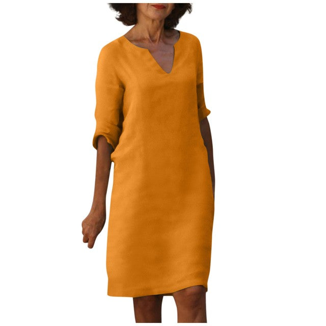 Margaret - Elegante V-hals Jurk