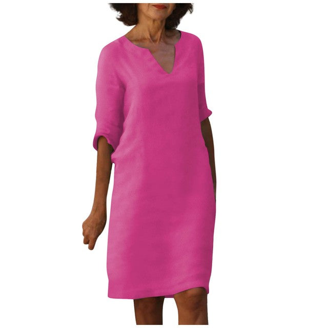 Margaret - Elegante V-hals Jurk