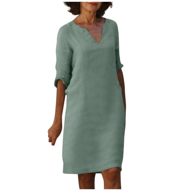 Margaret - Elegante V-hals Jurk
