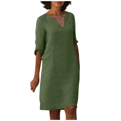 Margaret - Elegante V-hals Jurk
