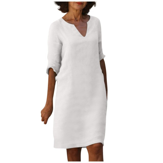 Margaret - Elegante V-hals Jurk