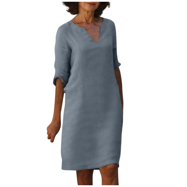 Margaret - Elegante V-hals Jurk
