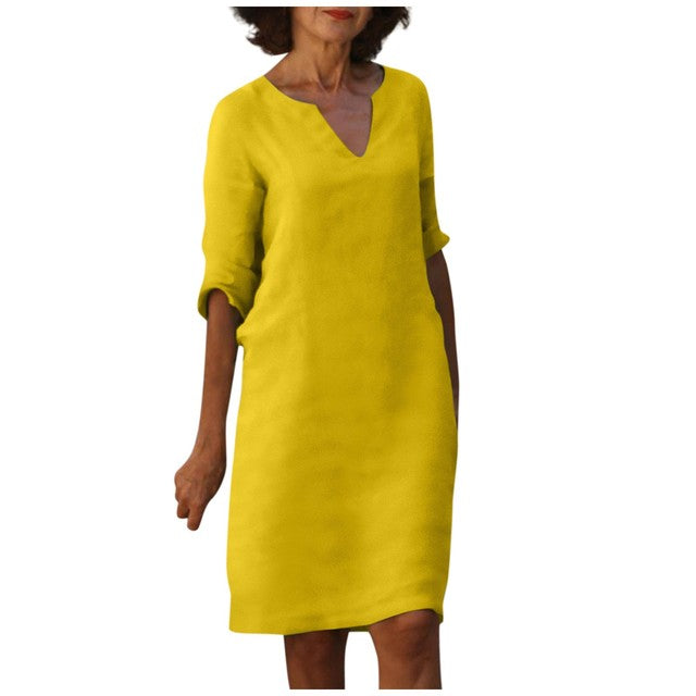 Margaret - Elegante V-hals Jurk