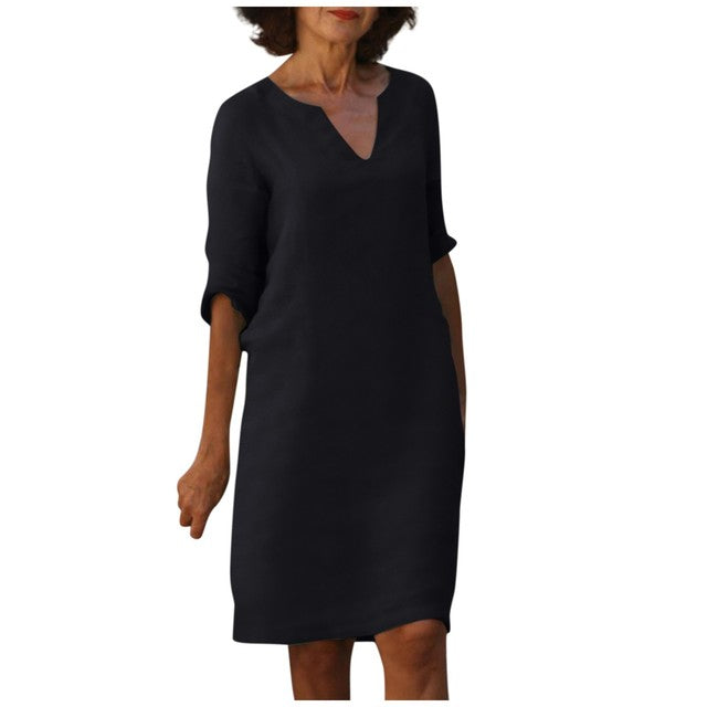 Margaret - Elegante V-hals Jurk