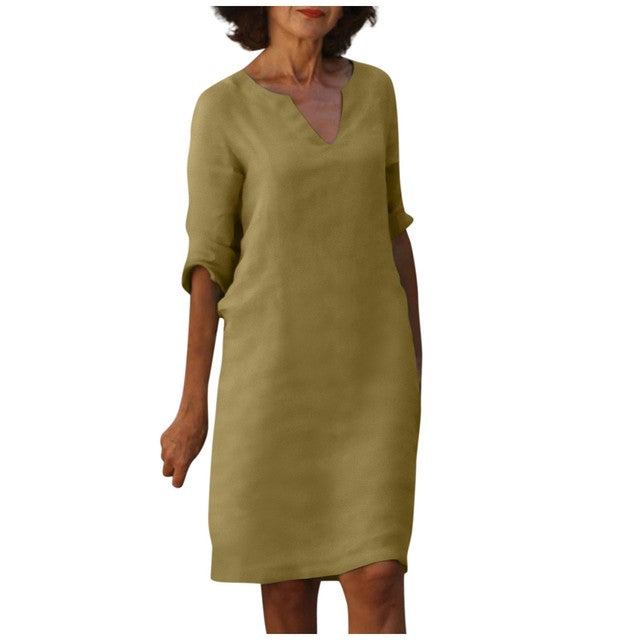 Margaret - Elegante V-hals Jurk