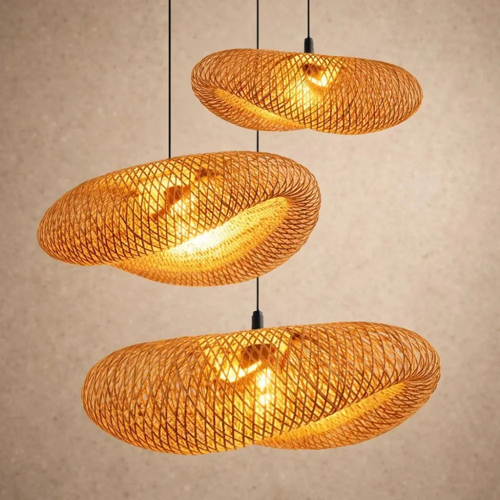 Nayori – Woven Bamboo Pendant Light Halo