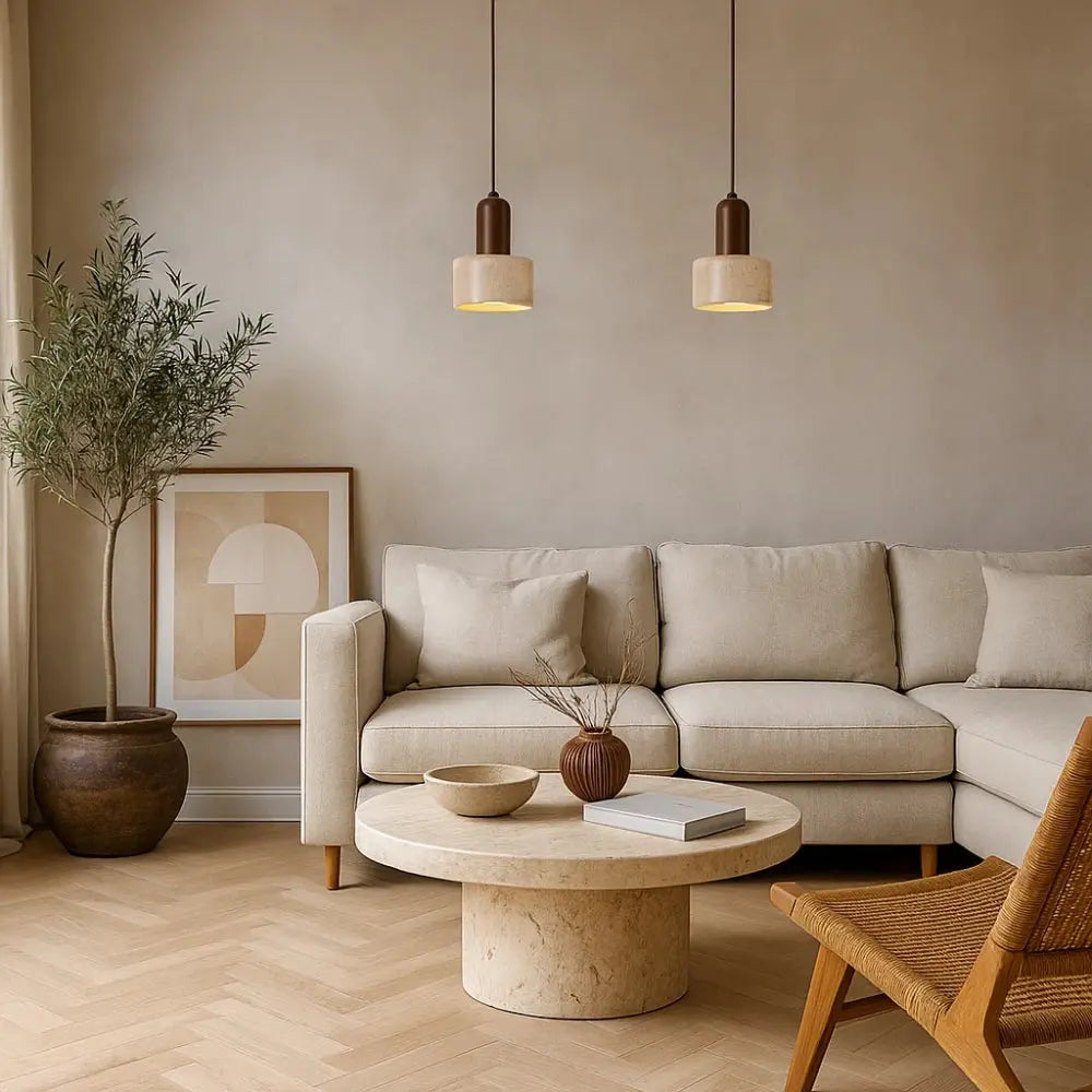 Taverneon – Travertine Pendant Lamp