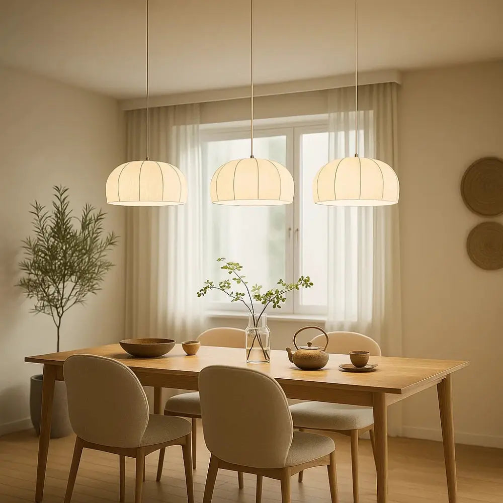 Albeora - White Bohemian Woven Pendant Light
