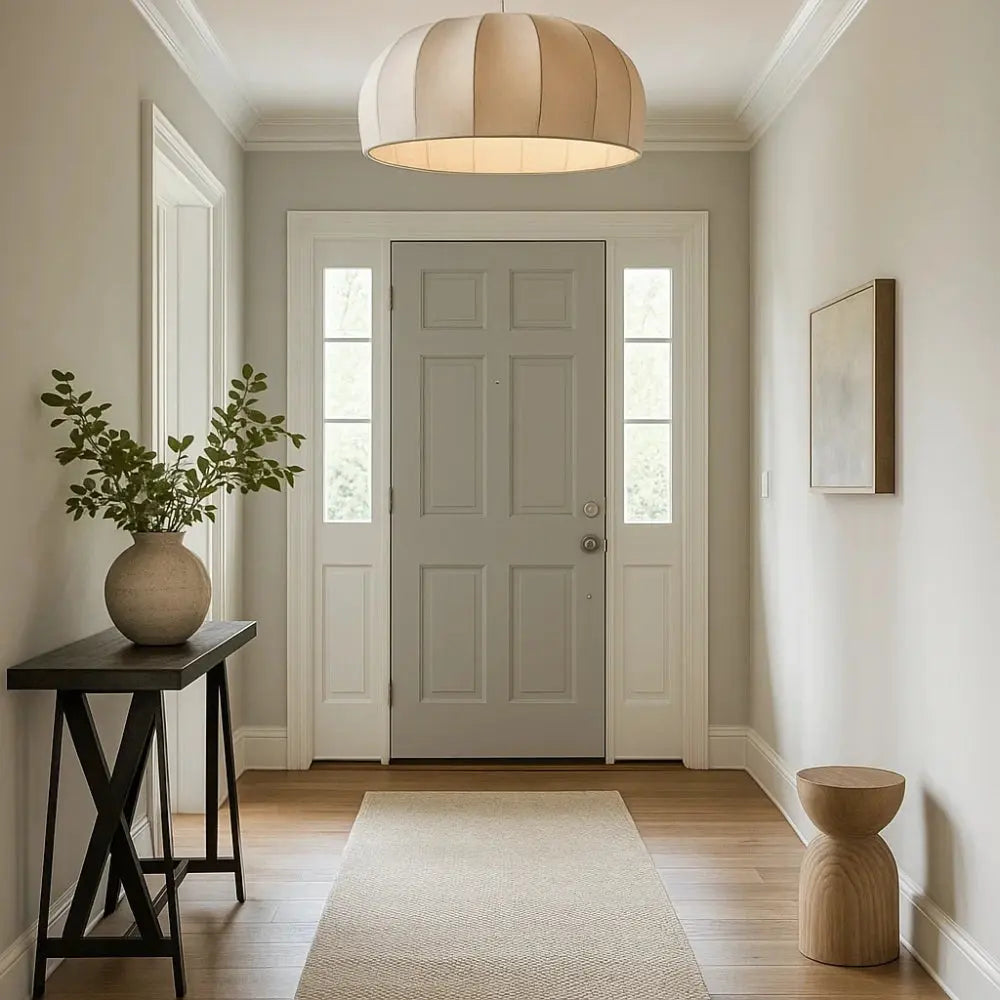 Albeora - White Bohemian Woven Pendant Light