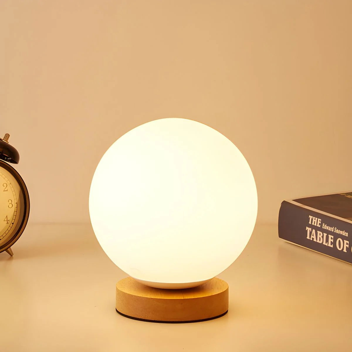 Lempora - LED Wooden Base Table Lamp