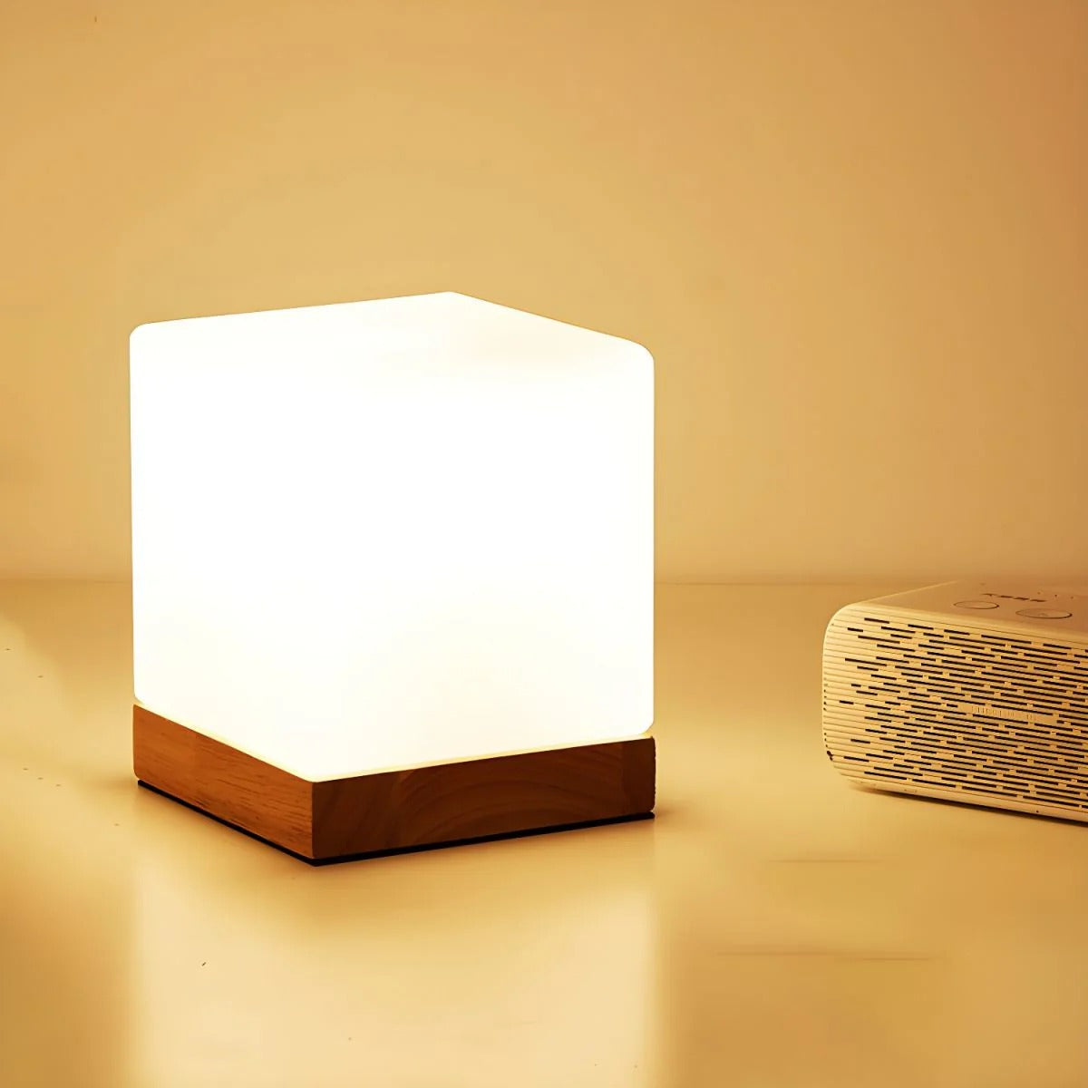 Lempora - LED Wooden Base Table Lamp