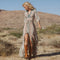 Theodora - bohemian maxi-jurk met split