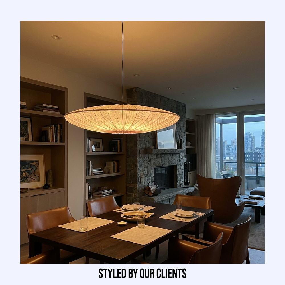 Avenort - Thin Wabi Sabi Cloth Pendant Light