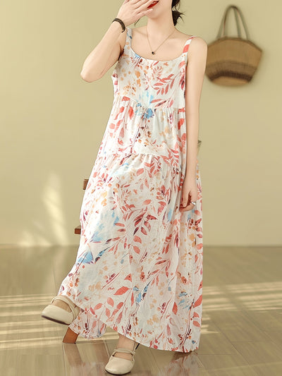 Tina | Elegante Maxi Jurk met Bloemenprint voor Zomerstijl