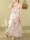 Tina | Elegante Maxi Jurk met Bloemenprint voor Zomerstijl