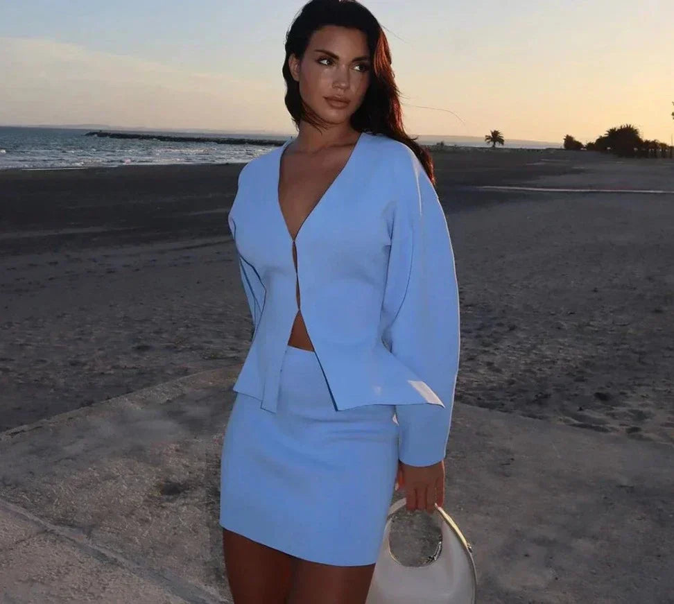 Gianna - Two-Piece Summer Set with Top and Skirt 