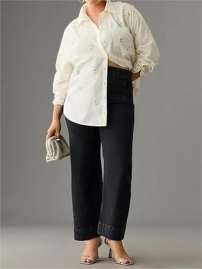 Chelsey - Stretchy Broek met Hoge Taille
