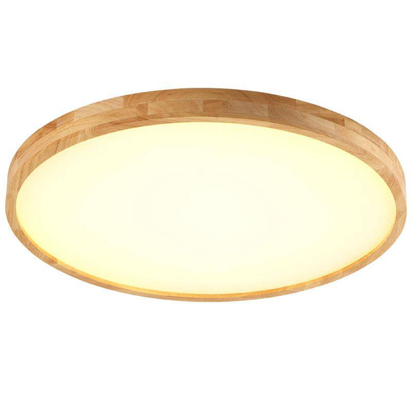 Nevek – Ultra Flat Round Wood LED Ceiling Light