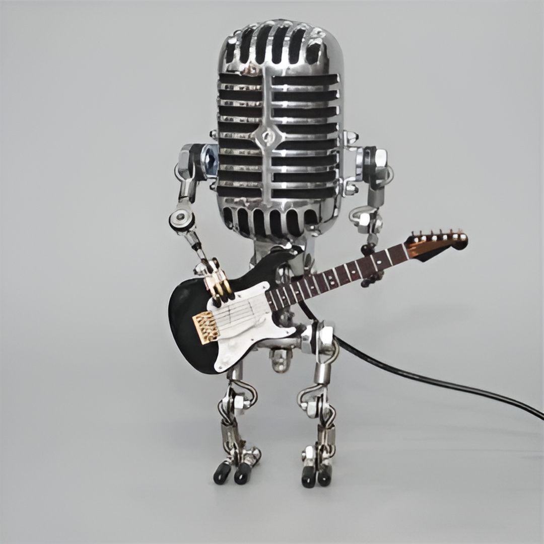 Zyronix – LED Robot Table Lamp With Guitar