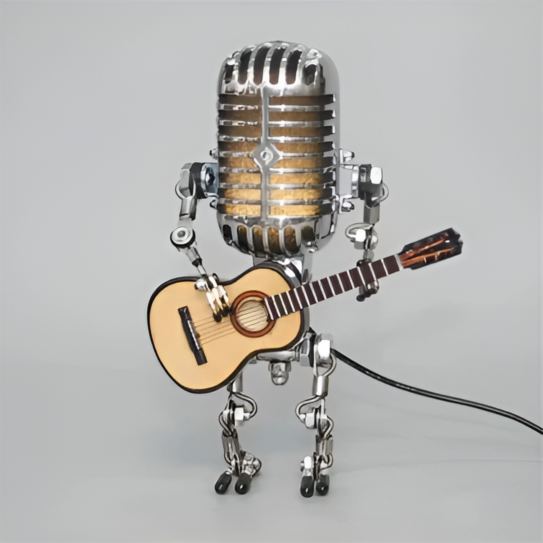 Zyronix – LED Robot Table Lamp With Guitar