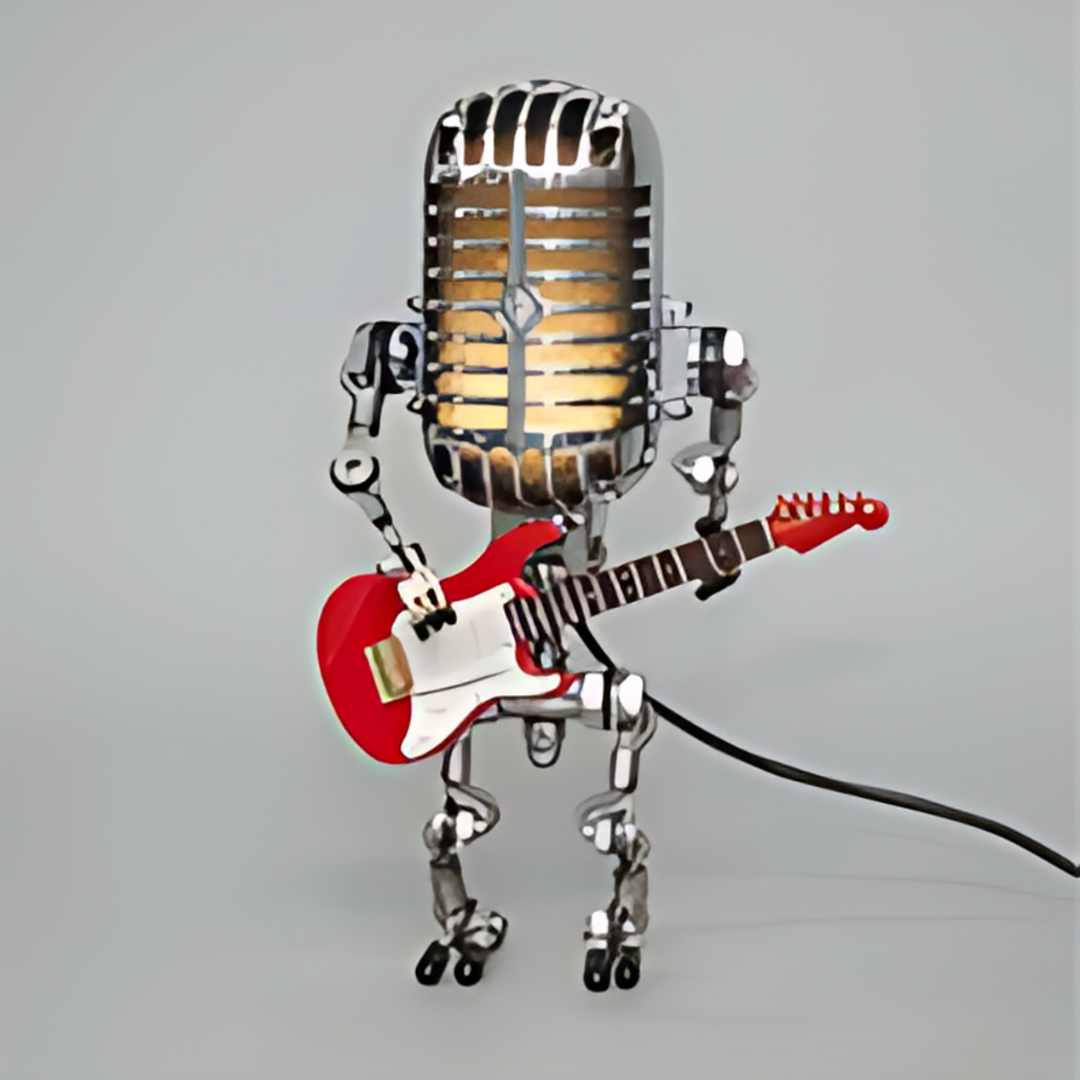 Zyronix – LED Robot Table Lamp With Guitar