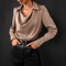 Isabeau – Luxurious Satin Blouse with V-Neck | Timeless elegance &amp; effortlessly stylish