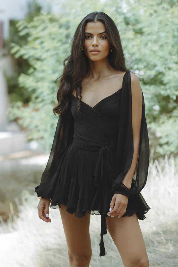 Velma - elegante off-shoulder mini-jurk