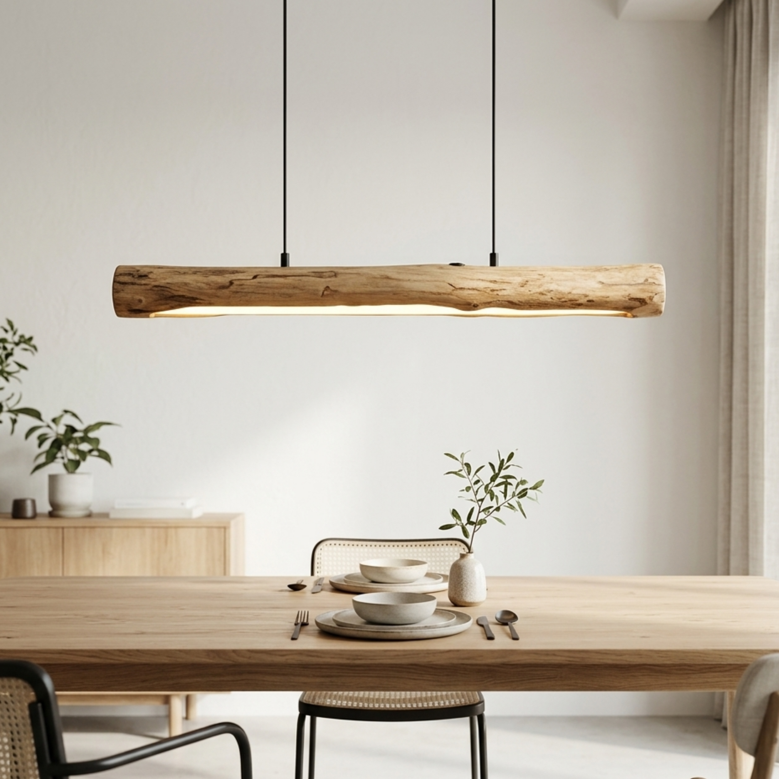 Celmord – Dimmable Wooden Pendant Light