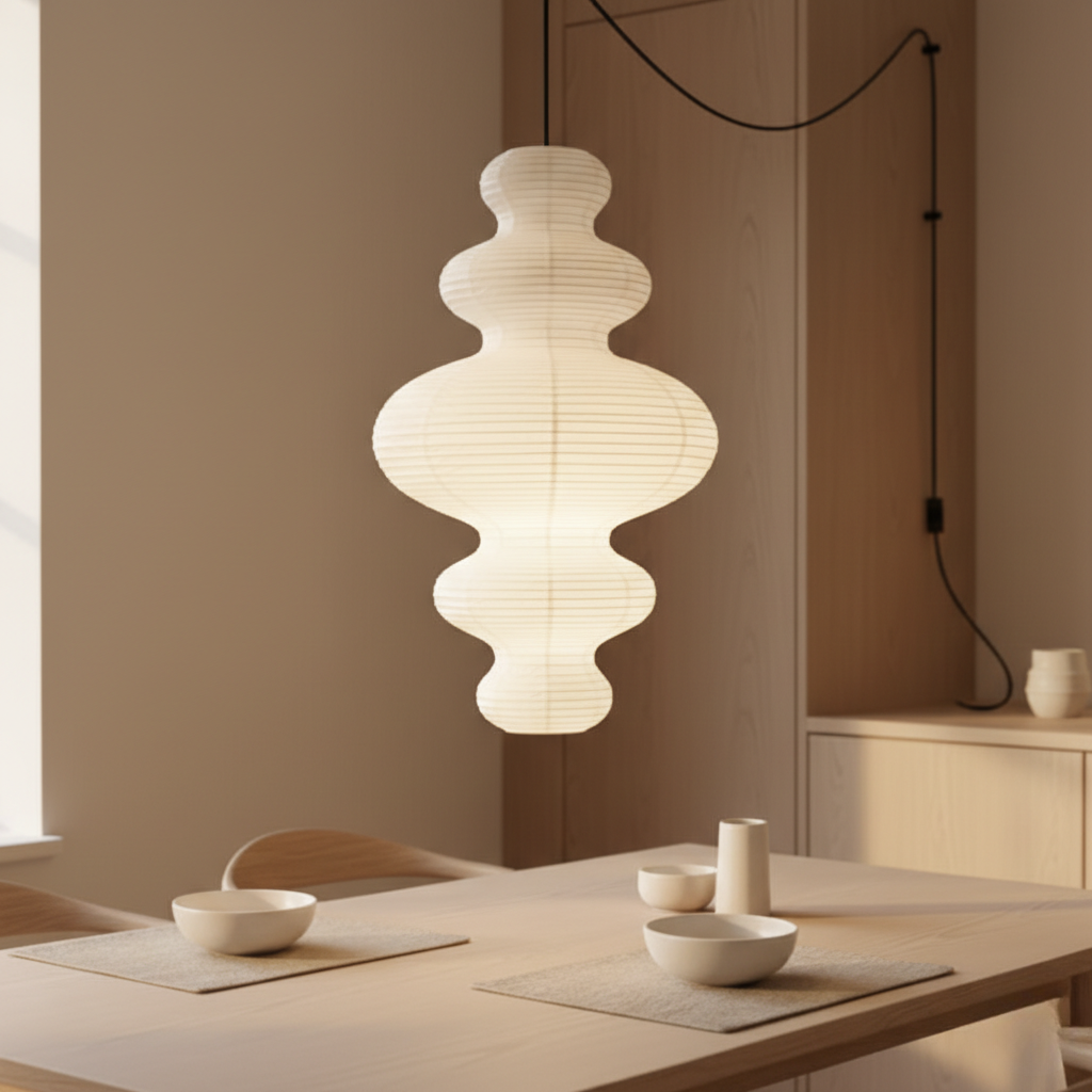 Akaria - Handcrafted Rice Paper Pendant Lamp for Kitchen Lighting