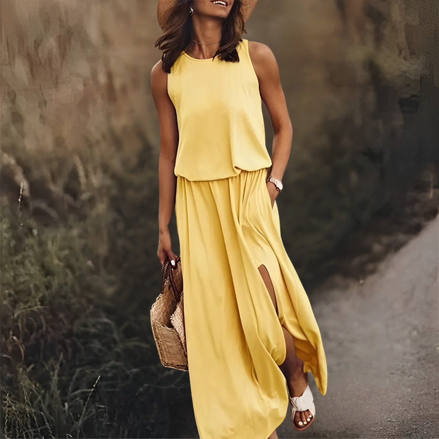Elegante Kleurrijke Dames Maxi Jurk