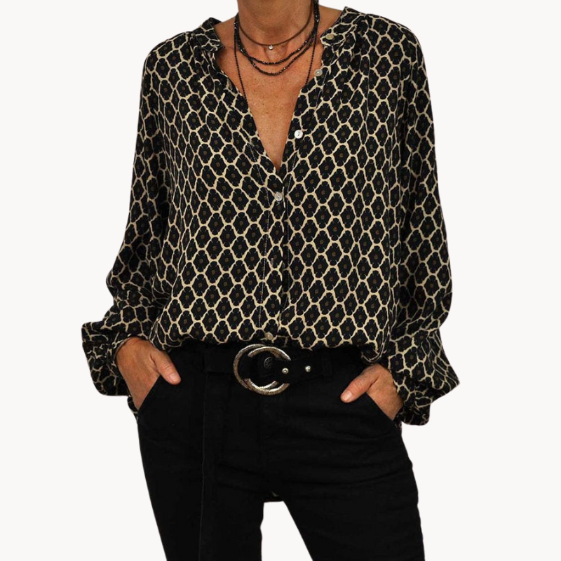 Elegant Midi Shirt in a Relaxed Fit for Women