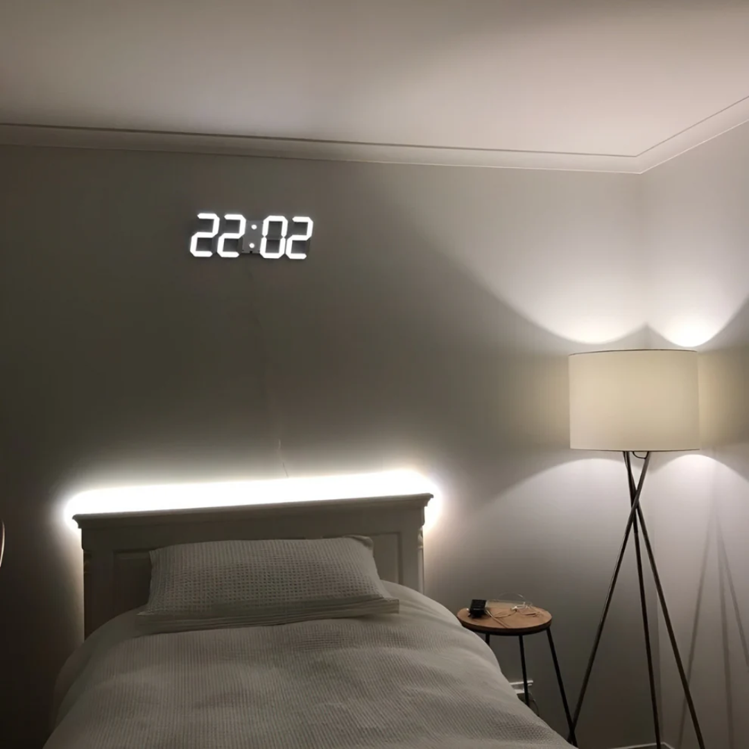 Vevora – 3D LED Digital Wall Clock With USB