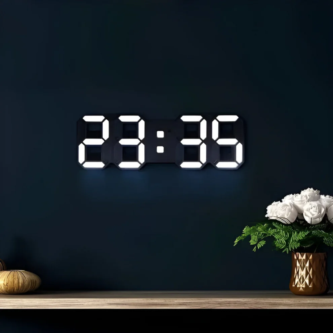 Vevora – 3D LED Digital Wall Clock With USB