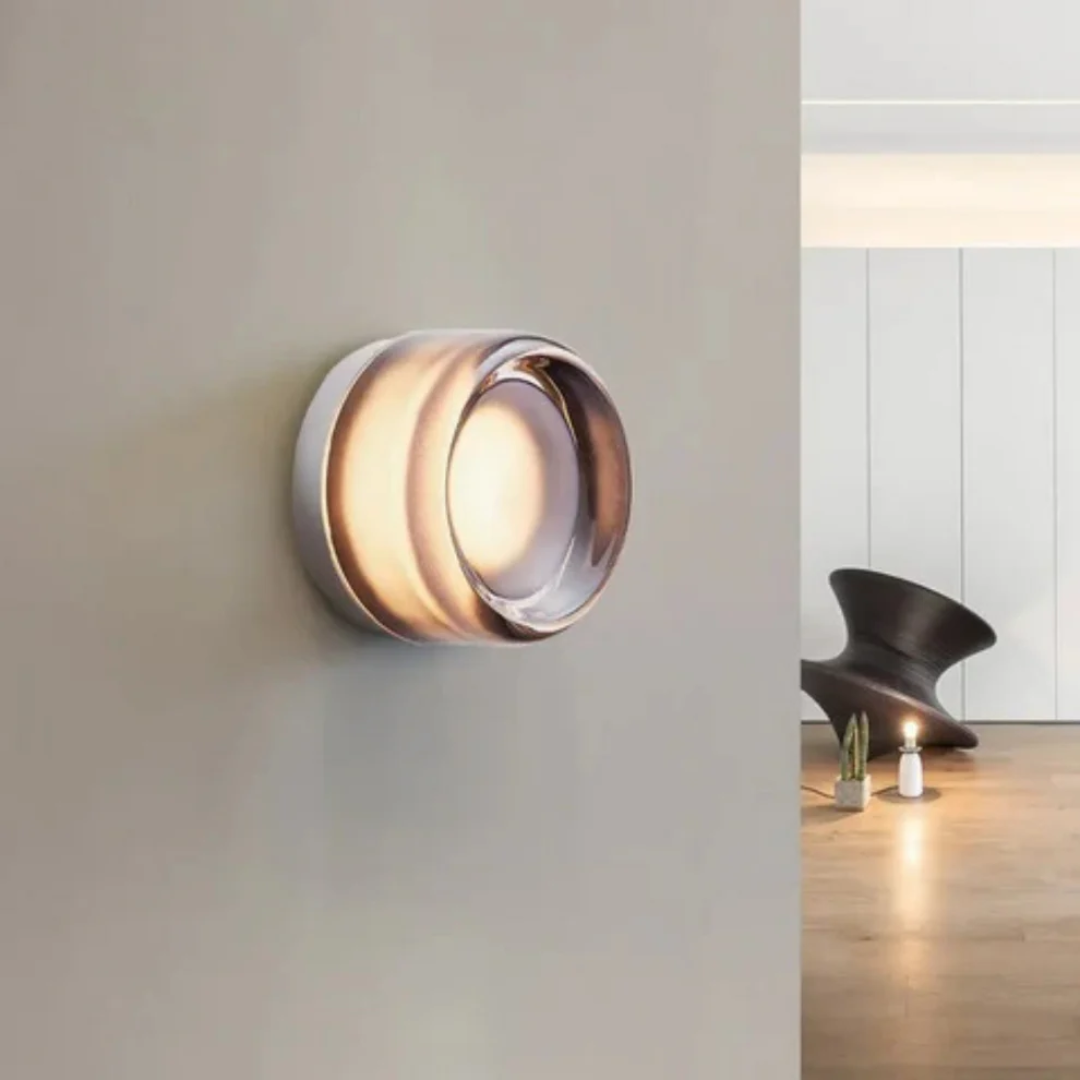 Zyra – Warm White LED Glass Indoor Wall Light