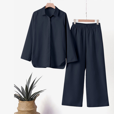 FELICIA - shirt and trousers in cotton and linen