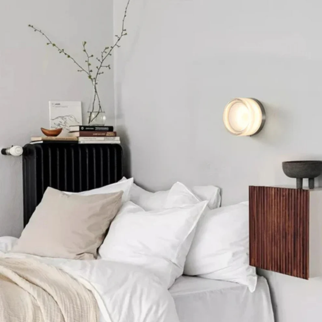 Zyra – Warm White LED Glass Indoor Wall Light