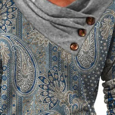 Elegant Women's Sweater with Pleated Collar