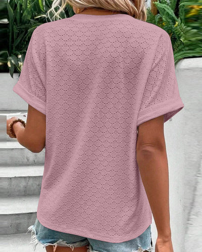 Chelsea - Effen Kleuren V-hals Top