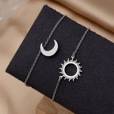 Veerle | Elegante Zon & Maan Armband Set