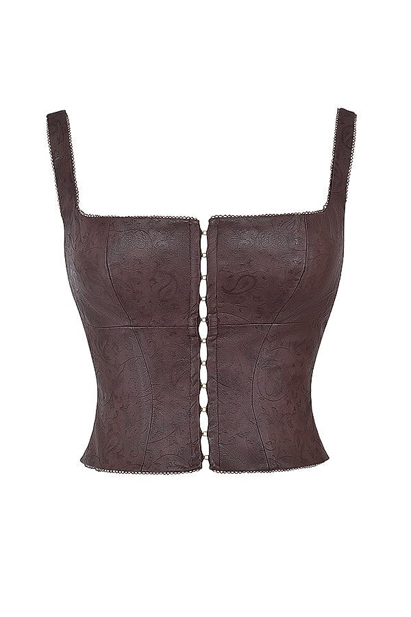 Helviana - Vegan Leather Corset