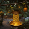 Aviora – Vintage Cylindrical Solar LED Bird Feeder Pendant Light