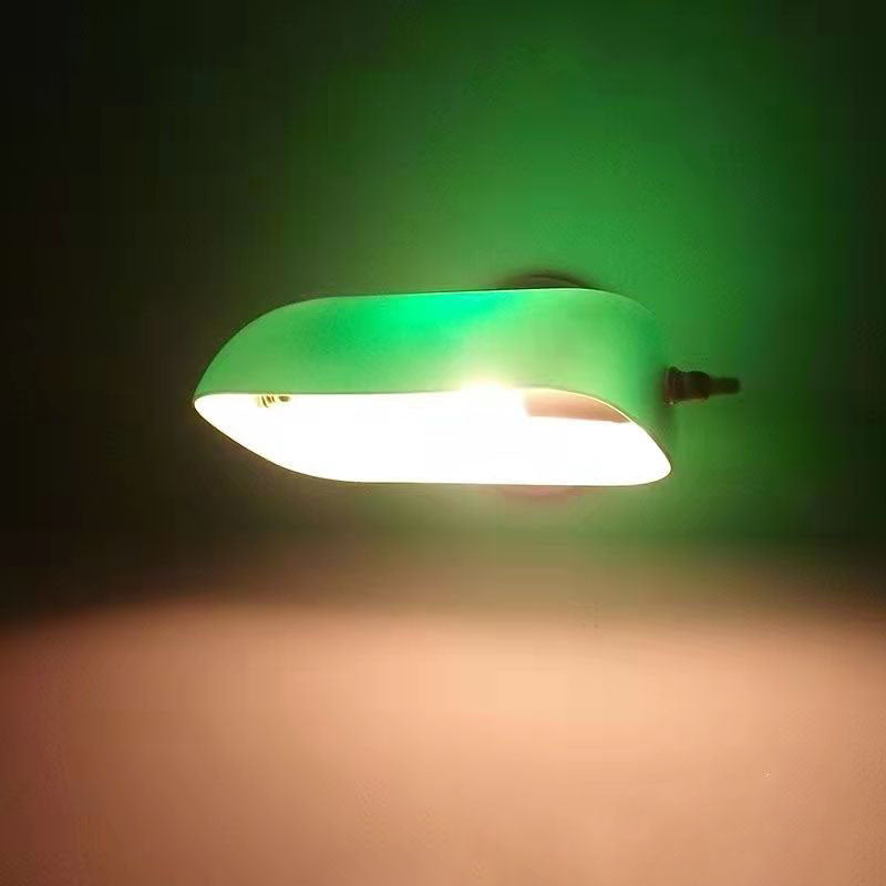 Porien – Vintage Glass Half Moon Wall Sconce Lamp 1 Light